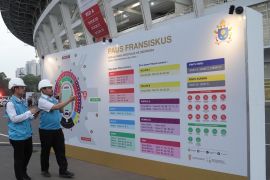 PLN sukses layani listrik tanpa kedip Misa Akbar Paus Fransiskus di GBK