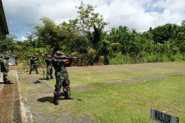 Kodim 1312/Talaud asah kemampuan menembak prajurit melalui Latbak Jatri