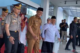Wakil Presiden Ma'ruf Amin tiba di Bangka Belitung untuk resmikan pasar Toboali