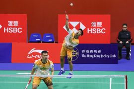 Sabar/Reza melaju ke 16 besar Hong Kong Open 2024 setelah menangi "perang saudara" lawan Hendra/Ahsan