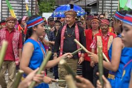 Sekda Ketapang membuka Gawai Nyapat Tahun XIII Simpang Hulu