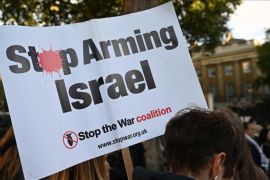 Pengunjuk rasa desak Inggris hentikan penjualan senjata ke Israel