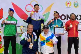Pesilat Kabupaten Bekasi sumbang tiga emas PON XXI untuk Jabar