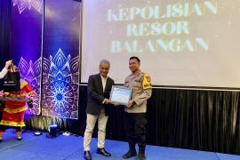 Polres Balangan terima penghargaan pada acara tax gathering
