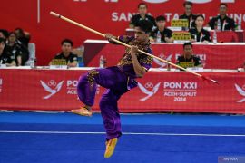 Wushu - Jawa Timur masih teratas perolehan medali emas hari ketiga