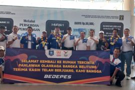 Pj Gubernur Sugito sambut kedatangan atlet Hapkido peraih emas pertama untuk Babel di PON XXI 2024