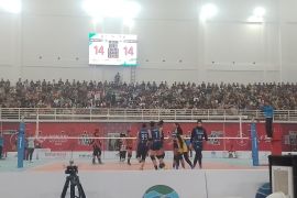 Bola Voli - Tim putri Jabar puncaki Pool AB usai tekuk Jateng