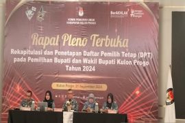 KPU Kulon Progo tetapkan DPT Pilkada 2024 dengan jumlah 345.540 pemilih