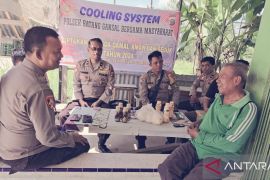 Polsek Batang Gansal temui ulama untuk sukseskan tahapan pilkada