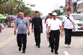 Jalan sehat Kapolda Kaltara bersama Kapolresta Bulungan