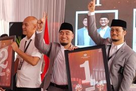 Nomor urut satu, Robinsar-Fajar siap bertarung di Pilkada Cilegon