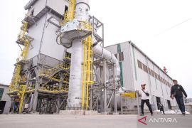 Pabrik asam sulfat Smelter PT Freeport Indonesia Gresik terbakar