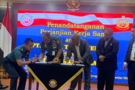 Pangkoarmada I teken PKS dengan PT STG terkait pendalaman laut area latihan TNI AL di Todak