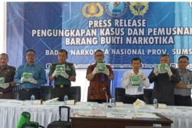 BNN Sumsel gelar pemusnahan 8,5 kg sabu milik jaringan antar kabupaten