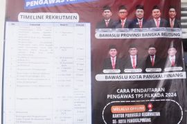 Bawaslu Pangkalpinang paparkan alasan perpanjangan pendaftaran  PTPS