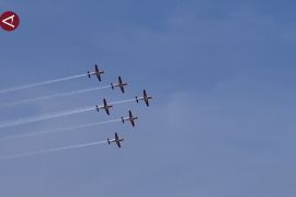 Atraksi Aerobatik Jupiter warnai pembukaan BIAS hari pertama
