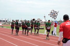 Jawa Timur sabet medali emas Drumband nomor LBJP 400 meter putra