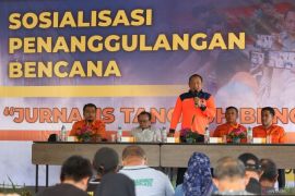 Sosialisasi penanggulangan bencana untuk jurnalis