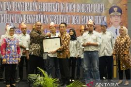 Kopi robusta Lahat tersertifikasi  indikasi geografis