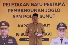 Pj Bupati sambut   kunjungan Kapoldasu ke SPN Hinai Langkat