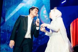 Rizky Billar bikin netizen baper dengan ungkapan bangga untuk Lesti usai konser spektakuler Sang Kejora