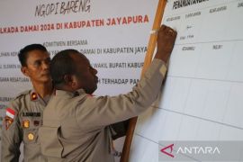 Polres-Pemkab Jayapura satukan tekad mewujudkan Pilkada damai 2024