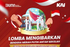 Daop 7 gelar lomba pengibaran Merah Putih untuk cinta bangsa