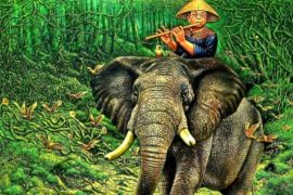 Pelukis Nabila pameran tunggal 'Angon Angin' peringati Hari Santri 2024