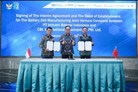 Indonesia dan China sepakat bentuk perusahaan patungan manufaktur sel baterai EV