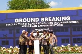 Wamenag "ground breaking" Sekolah Tinggi Konghucu Negeri Babel