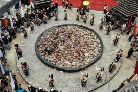 Tradisi Pengambilan Api Abadi di Bojonegoro