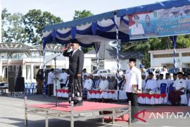 Begini upacara hari santri 2024 yang dipimpin Bupati Madina