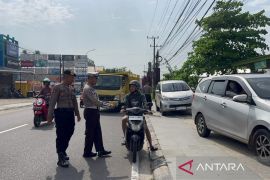 Razia gabungan pemeriksaan kendaraan bermotor di Pangkalpinang