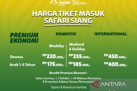 Taman Safari Bogor kini berlakukan tiga kelas tarif tiket masuk