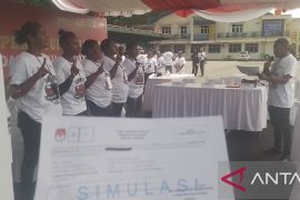 KPU Jayapura simulasikan pemungutan dan perhitungan suara pilkada