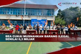 Bea Cukai musnahkan barang ilegal senilai Rp6,3 miliar