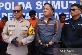 Polrestabes Medan tangkap sembilan terduga pelaku curanmor, tiga ditembak