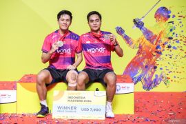 Rahmat-Yere juara ganda putra Indonesia Masters 2024