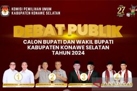 KPU Konsel: Acara debat juga diikuti dengan ajakan memilih