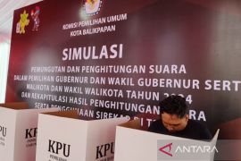 KPU Balikpapan gelar simulasi pemilihan dan penghiutungan suara Pilkada