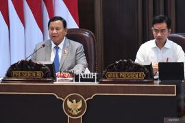 Presiden Prabowo Subianto hadiri Rakornas 2024 perdana bersama pimpinan daerah