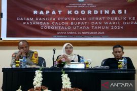 KPU Gorontalo Utara pastikan debat ketiga digelar siang hari