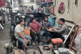 Dukung pilkada damai, Satlantas Polres Bengkalis sosialisasikan keselamatan di jalan raya