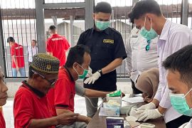 Rutan Pontianak melakukan pemeriksaan kesehatan untuk warga binaan