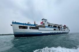 Ribuan warga kibarkan bendera Indonesia dan Palestina di Perairan Selat Sunda