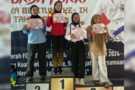 Polwan Polda Babel sukses bawa Forki Bangka Barat raih juara 1 Kejurda Forki Babel 2024