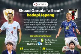 Skuad Garuda "all-out" hadapi Jepang
