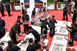 Forkopimda Murung Raya ziarah ke Taman Makam Pahlawan peringati Hari Pahlawan 2024