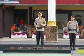 Polda Babel gelar apel pergeseran pasukan jelang pengamanan pemungutan suara Pilkada 2024