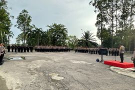 Polsek Mandau perkuat keamanan TPS, kerahkan personel hingga ke pelosok